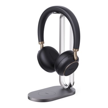 Yealink BH76 Teams ANC Bluetooth Headset With Charging Stand, Black, USB-A