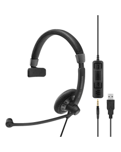 Image of EPOS | Sennheiser SC 45 Corded Headset for Smartphones showing the call control buttons.
