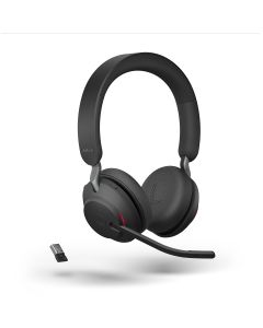 Jabra Evolve2 65 UC Stereo Bluetooth Headset, USB-A, Black