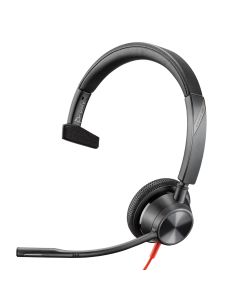Plantronics/Poly Blackwire 3315 UC, Mono USB-A, 3.5mm Corded Headset
