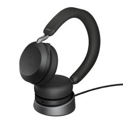 Jabra Evolve2 75 UC Headset USB-A Black With Charging Stand