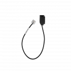 Image of EPOS | Sennheiser ADP RJ45-RJ9 Female Cable taken from top angle and showing the port and the cable.