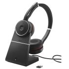 Jabra Evolve 75 MS Stereo Bluetooth ANC Headset + Charging Stand
