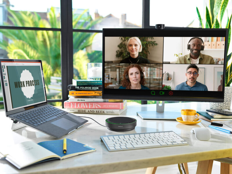 Microsoft Teams video meeting on computer screen